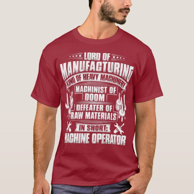 CNC-Maschinenführer T-Shirt (Vorderseite)