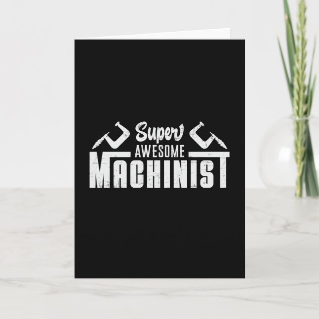 CNC-Maschinentechniker - Geschenkidee Karte (Vorderseite)