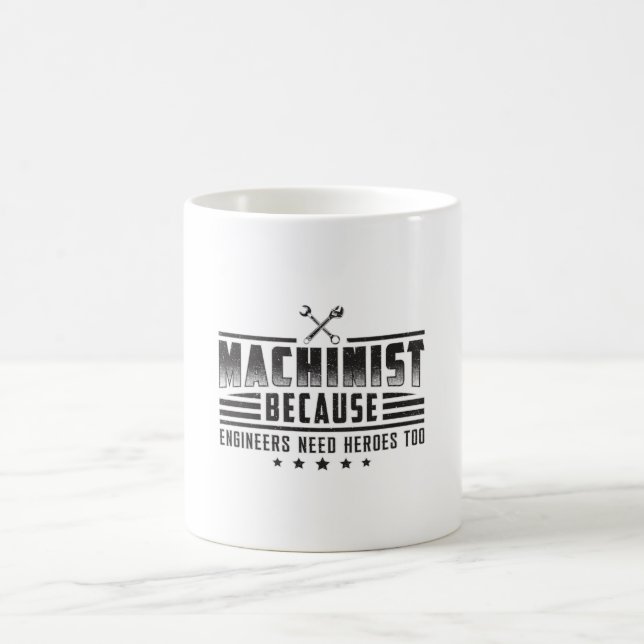 CNC-Maschinerie Machinist Funny Gift Idea Kaffeetasse (Mittel)