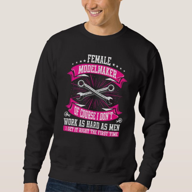 CNC-Modellmacherin Sweatshirt (Vorderseite)