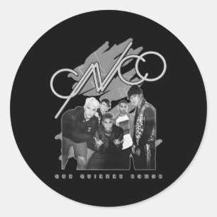 Cnco Offiziell Schwarz-weiß Album Foto Runder Aufkleber