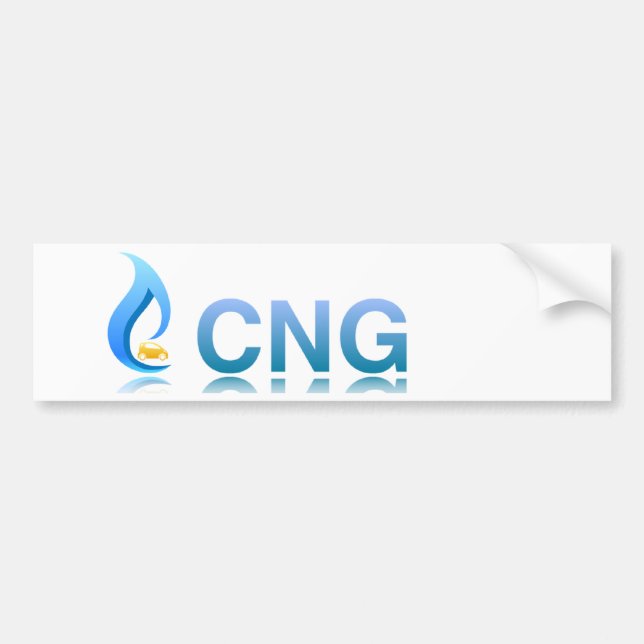 CNG komprimierter Erdgas-Fahrzeug-Aufkleber Autoaufkleber (Vorne)