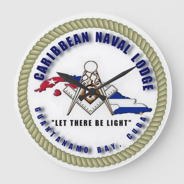 CNL Freimaurereinzelteile Große Wanduhr (Vorderseite)