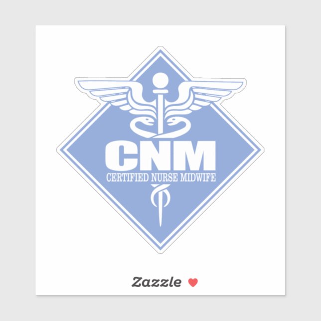 CNM (Certified Nurse Midfrau) Diamant Aufkleber (Blatt)