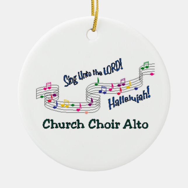 Cnotes Church Choir Alto Keramik Ornament (Vorne)