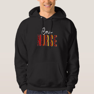 Cns Nurse Kariert Red Liebe Heart Stethoscope Rn N Hoodie
