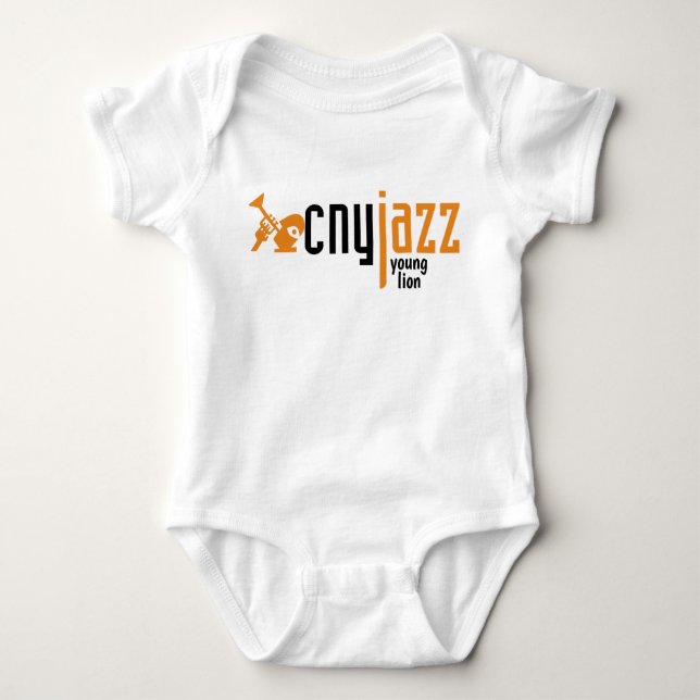 CNY Jazz Young Lion Baby T-Shirt Baby Strampler (Vorderseite)