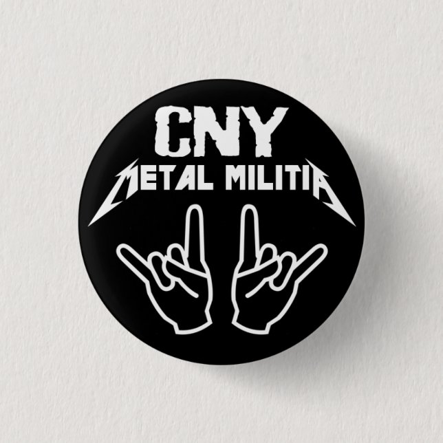 CNY-Metallmiliz-Knopf Button (Vorderseite)