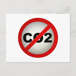 CO2 stoppen Postkarte