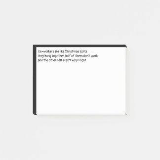 Co-ArbeiterInnen kurzes Angebot für den Arbeitspla Post-it Klebezettel