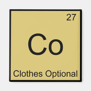 Co - Bekleidung optional Chemie-Element-Symbol-T-S Magnet