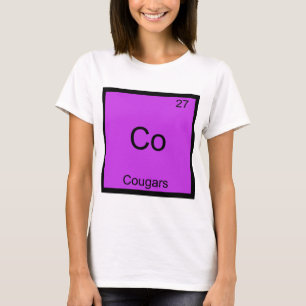 Co-Cougars Funny Element Chemistry Symbol T-Shirt