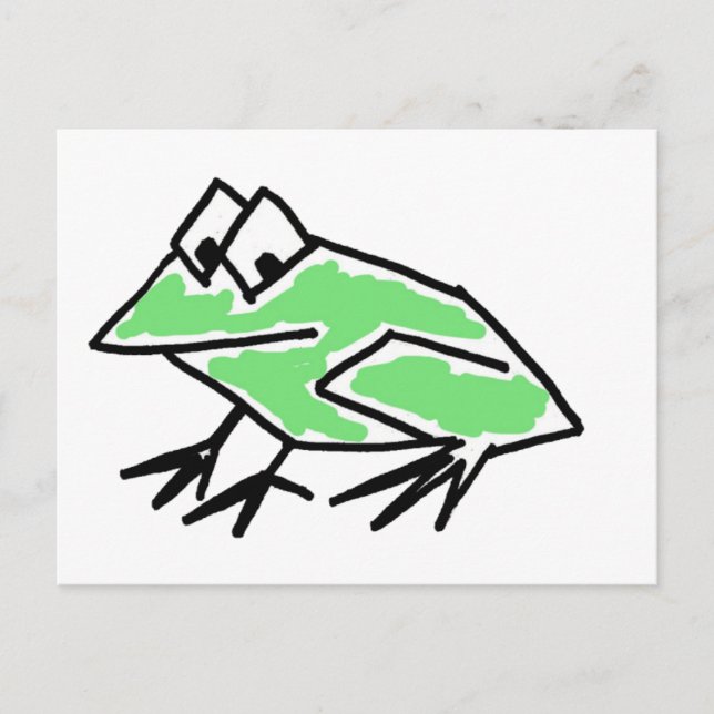 CO- Funky Frog Postcard Postkarte (Vorderseite)