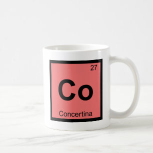 Co - Konzerthina-Musik-Chemie Periodensystem Tasse