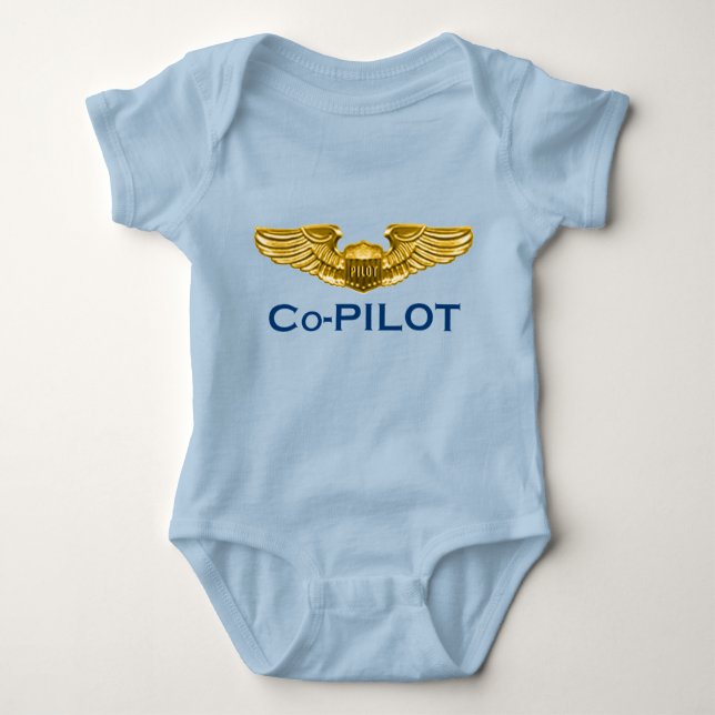 Co-Pilot Baby Bodysuit Baby Strampler (Vorderseite)