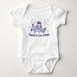Co-Pilot der Tatik - Einhornflugzeug Baby Strampler