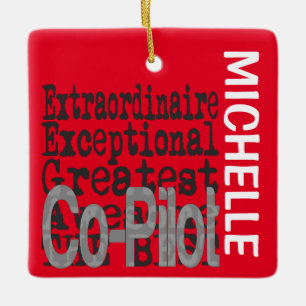 Co-Pilot Extraordinär CUSTOM Keramik Ornament