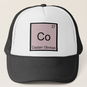 Co - T-Shirt Kapitän-Obvious Chemistry Element Truckerkappe