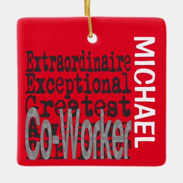 Co-Worker Extraordinaire CUSTOM Keramikornament (Vorderseite)