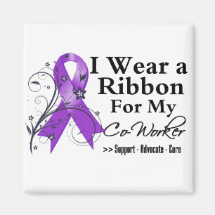 Co-Worker Lila Ribbon - Pankreaskrebs Magnet