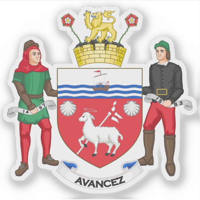 CoA of St. John's, Newfoundland & Labrador, Canada Aufkleber (Vorderseite)