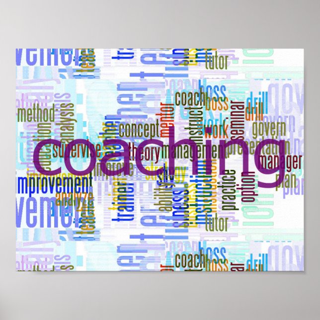 Coach-407290 Trainer TYPOGRAPHY Business mento Poster (Vorne)