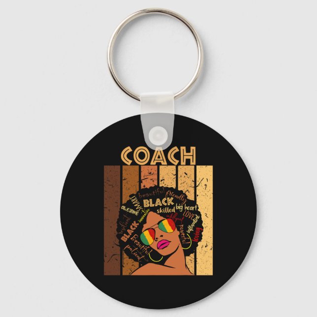 Coach Afro American Women Black History Mo Schlüsselanhänger (Vorderseite)