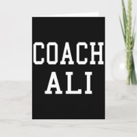 Coach Ali Custom Football Soccer Baseball Team T S