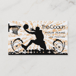 Coach Basketball Visitenkarte