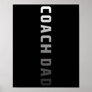 Coach Dad Design - Fußball Sketll Coach Vater Poster