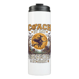 Coach Day Hexennacht Halloween Fliegender Mond Spi Thermosbecher