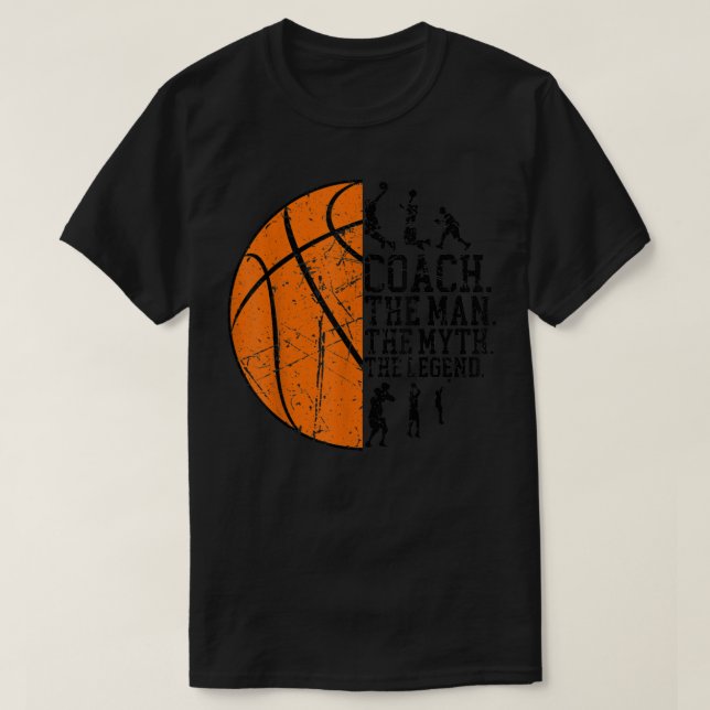 Coach Definition T Coach T-Shirt für Männer Basket (Design vorne)