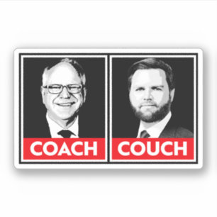 Coach gegen Couch Aufkleber