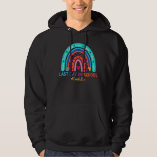 Coach Happy Letzten Tag Schule Regenbogen 1 Hoodie