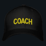 COACH Hat - Militärbriefe Bestickte Kappe<br><div class="desc">Schwarz mit Gold Briefe oder wählen Sie Ihre eigene.</div>