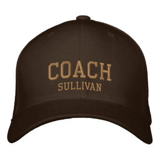 Coach Individuelle Name bestickt - Brown & Gold Bestickte Baseballkappe