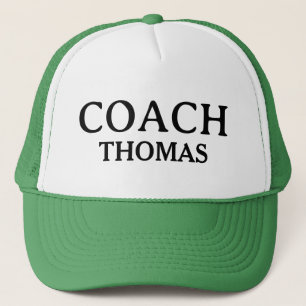Coach Individuelle Name Typografie Personalisiert Truckerkappe