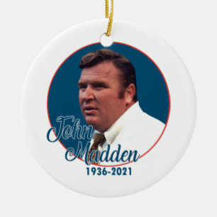 Coach John Madden Keramik Ornament