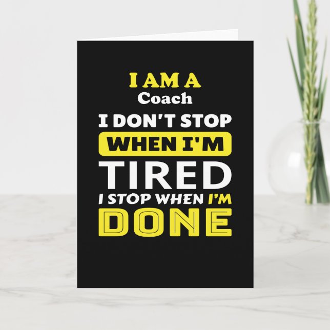 Coach Karte (Vorderseite)