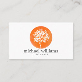Coach Lebensbaum Orange Wasserfarbe, Ratgeber Visitenkarte