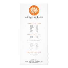 Coach Lebensbaum Orange Wasserfarbe, Ratgeber Werbekarte