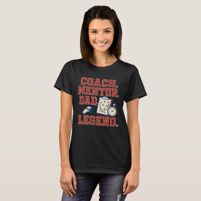 Coach Mentor Papa Legende Tshirt (Vorne ganz)