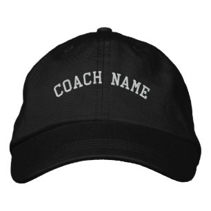 Coach Name Personalisiert bestickte Cap Black Bestickte Kappe