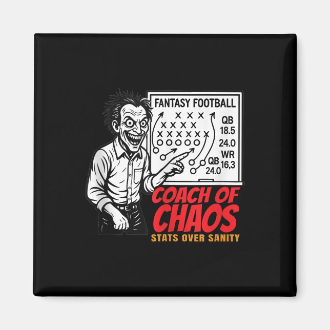 Coach Of Chaos Statistiken über Sanity Fantasy Foo Magnet (Vorne)