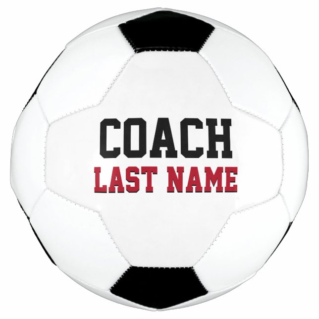 Coach Personalisiert Nachname Fußball (Vorderseite)