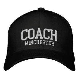 Coach personalisierte individuelle Name-Textsporta Bestickte Baseballkappe
