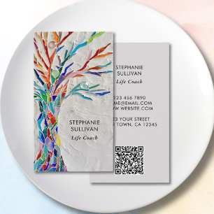 Coach QR Code Tree of Life Visitenkarte