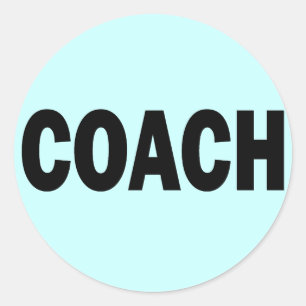 COACH RUNDER AUFKLEBER
