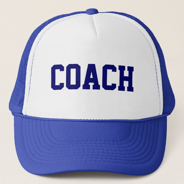 COACH Trucker Hat {Royal Blue} Truckerkappe (Vorderseite)