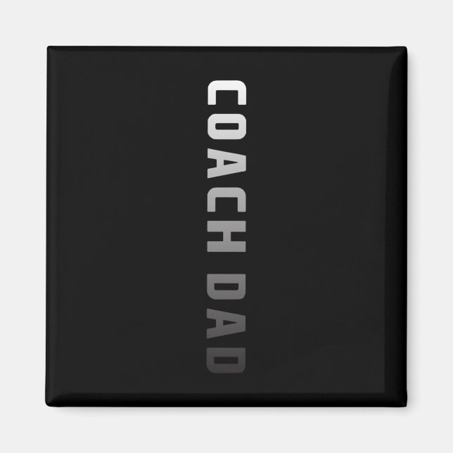 Coach Vater Design - Fußball Basketball-Koach Magnet (Vorne)